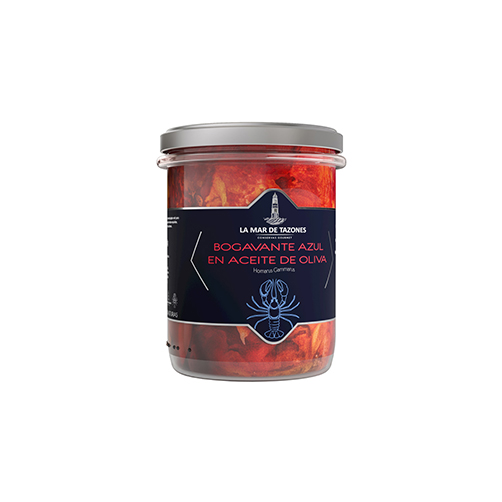 Carne di aragosta blu in olio d'oliva